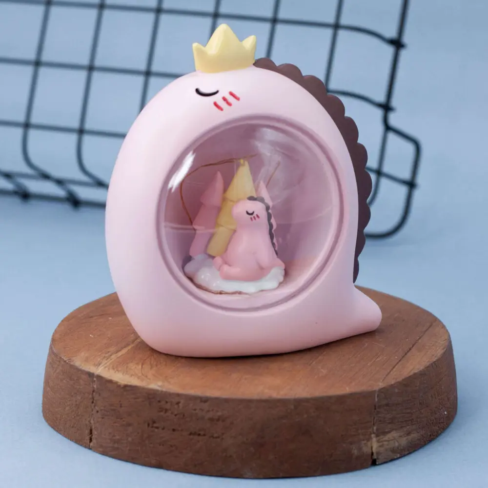 Фото 3 Ночник светодиодный NOBRAND Sleeping dino ball 83 9018-9B на батарейках, с выключателем Фото 3 Ночник светодиодный NOBRAND Sleeping dino ball 83 9018-9B на батарейках, с выключателем