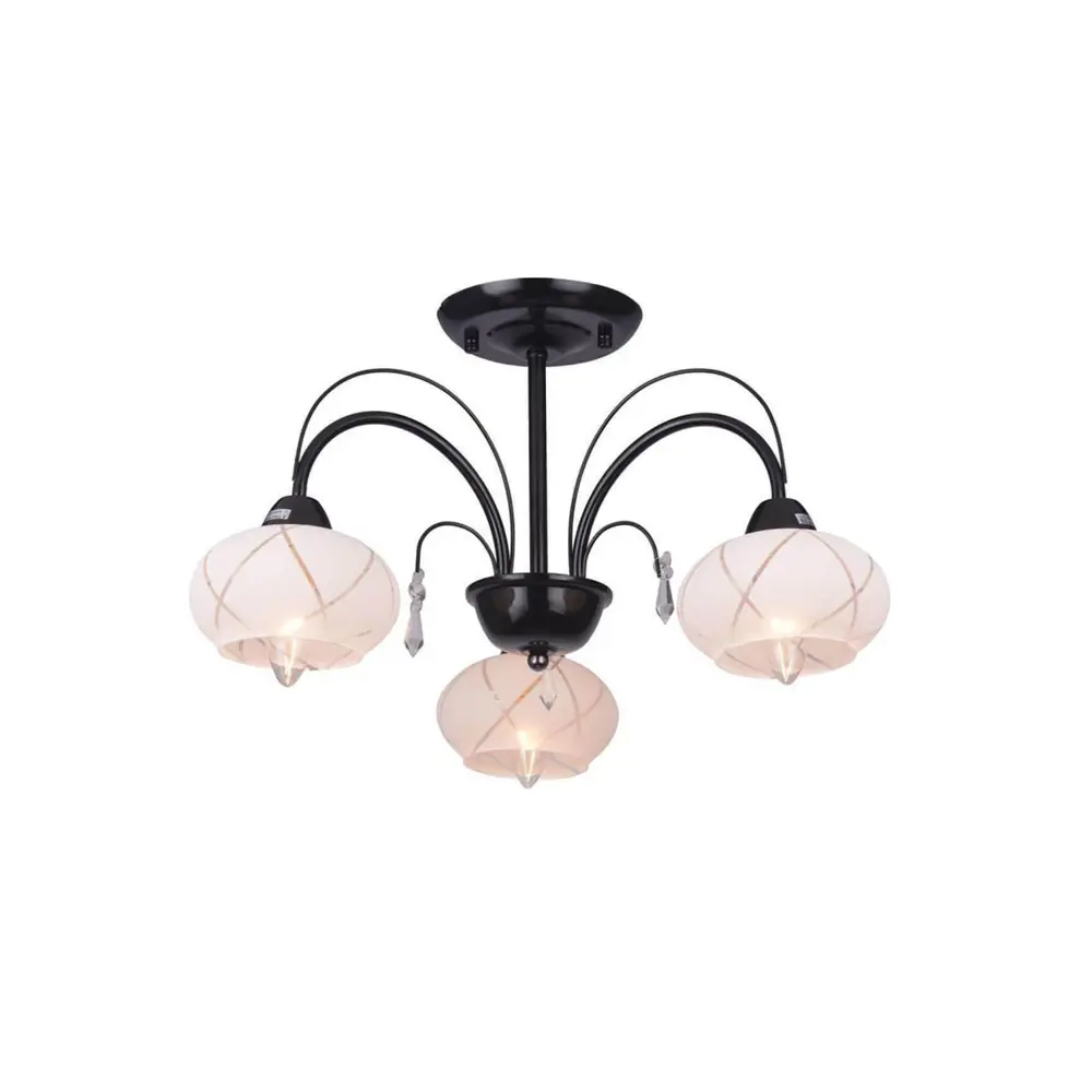 Фото Люстра потолочная TOPLIGHT TL3700X-03BC Roberta 3 лампы 6 м² цвет черный Фото Люстра потолочная TOPLIGHT TL3700X-03BC Roberta 3 лампы 6 м² цвет черный