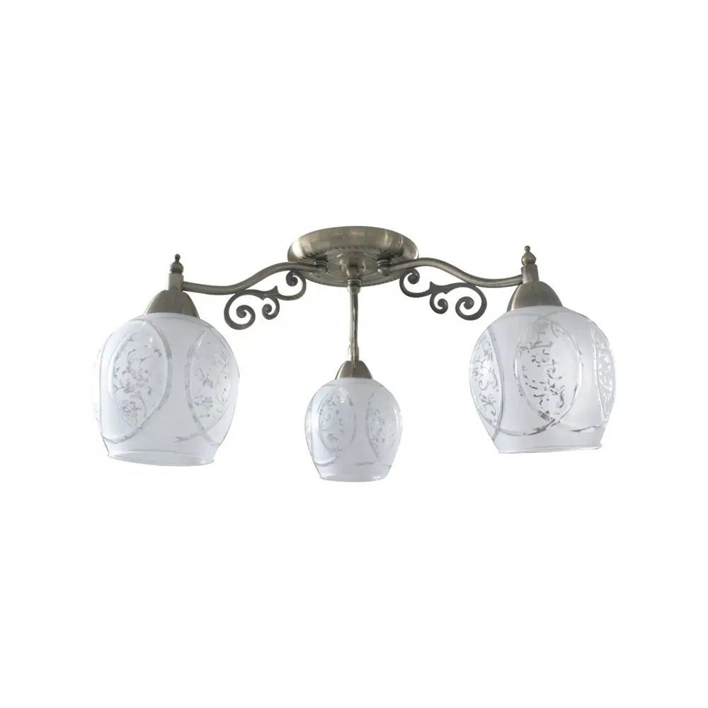 Фото Люстра потолочная TOPLIGHT TL7370X-03AB Lora 3 лампы 6 м² цвет античная бронза Фото Люстра потолочная TOPLIGHT TL7370X-03AB Lora 3 лампы 6 м² цвет античная бронза