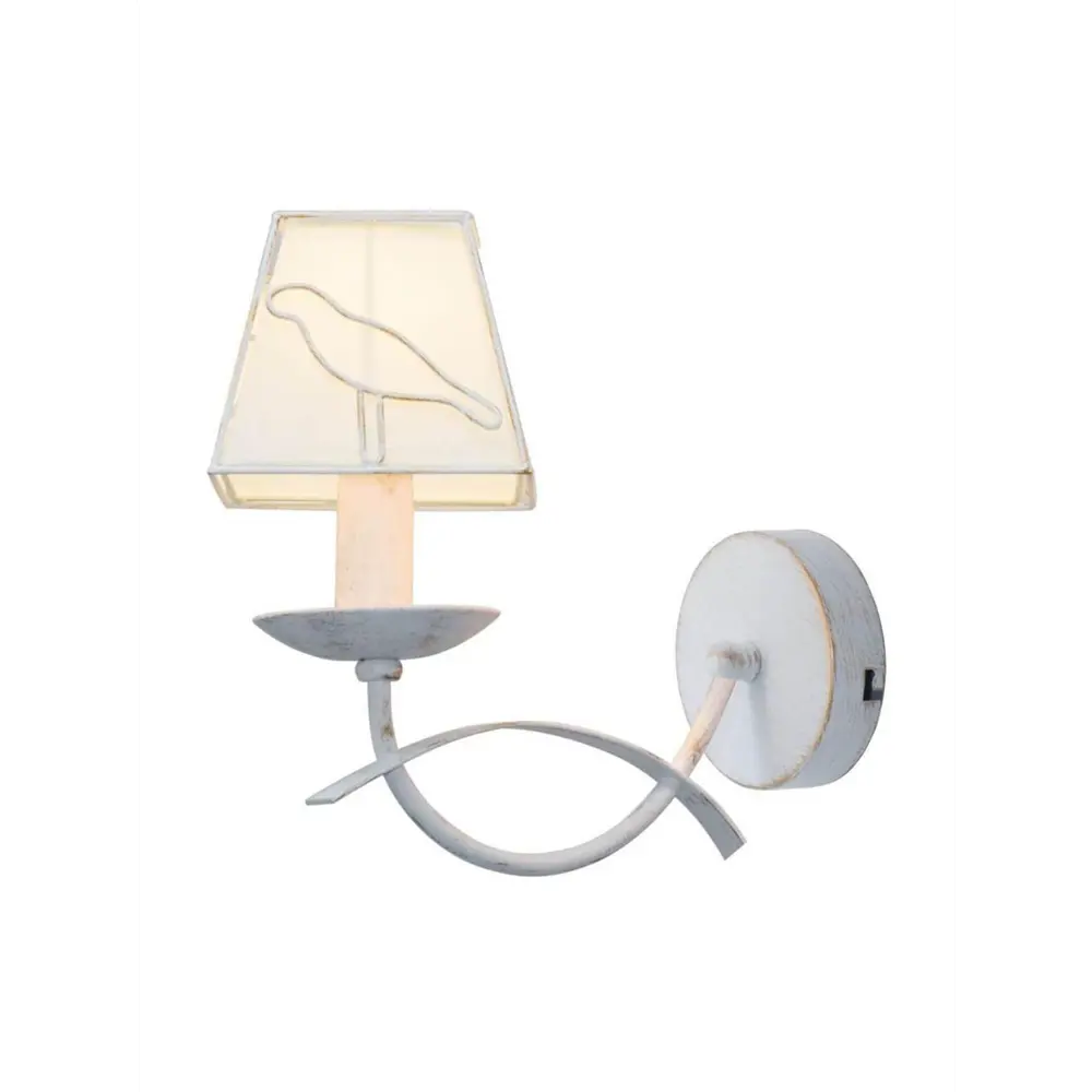 Фото Настенный светильник TOPLIGHT TL1139-1W Grace цвет белый Фото Настенный светильник TOPLIGHT TL1139-1W Grace цвет белый