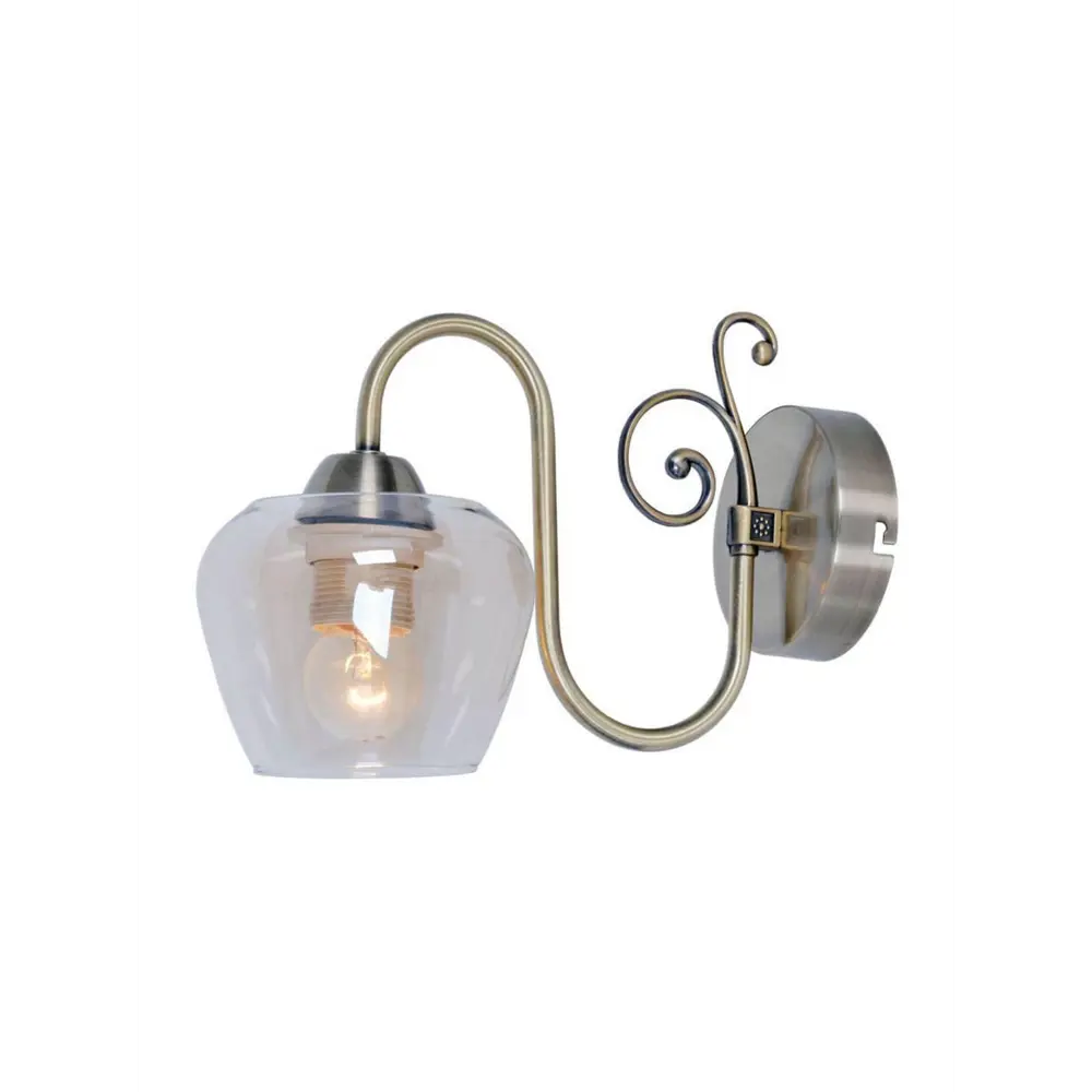 Фото Настенный светильник TOPLIGHT TL1157-1W Sybilla цвет бронза Фото Настенный светильник TOPLIGHT TL1157-1W Sybilla цвет бронза
