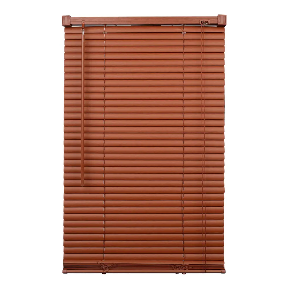Фото Жалюзи Праймдекор пластиковые 130x150 см махагон Фото Жалюзи Праймдекор пластиковые 130x150 см махагон
