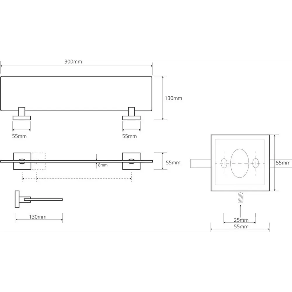 Фото 2 Полка Bemeta Beta 132122042 Фото 2 Полка Bemeta Beta 132122042