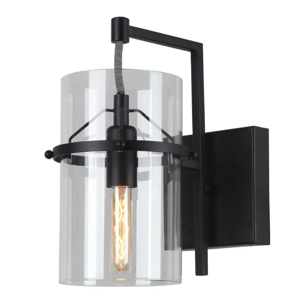 Фото Настенный светильник ARTE LAMP A8586AP-1BK цвет прозрачный Фото Настенный светильник ARTE LAMP A8586AP-1BK цвет прозрачный