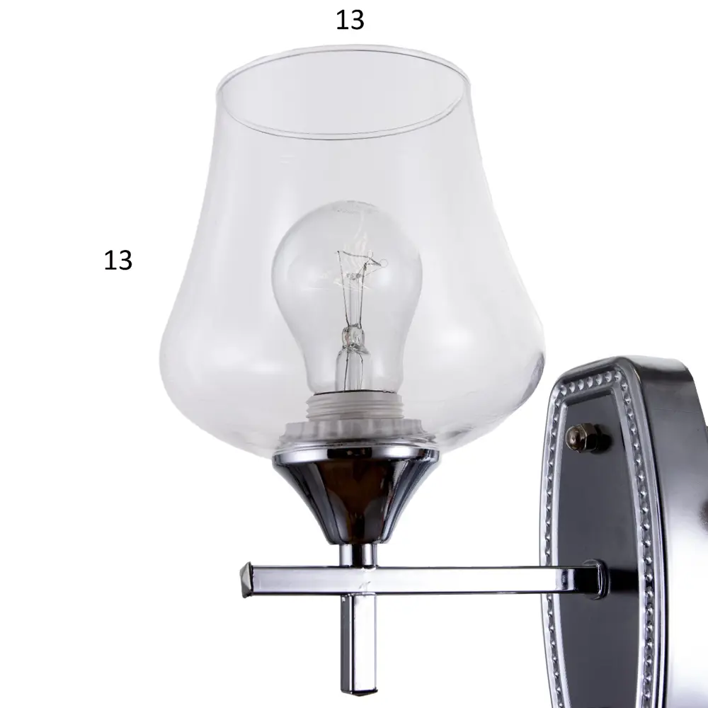 Фото 5 Настенный светильник BAYERLUX 7123588 цвет хром Фото 5 Настенный светильник BAYERLUX 7123588 цвет хром