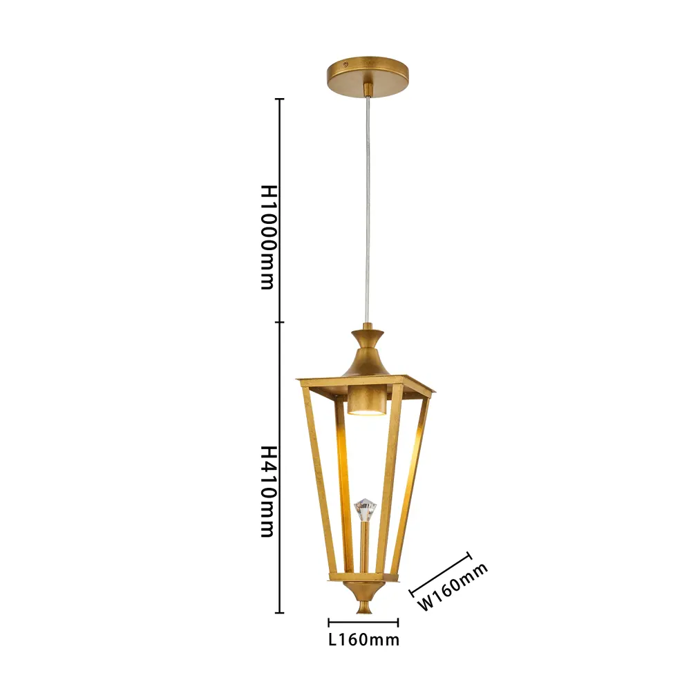 Фото 2 Люстра подвесная FAVOURITE 4003-1P Lampion 1 лампа 0.30 м² цвет золото Фото 2 Люстра подвесная FAVOURITE 4003-1P Lampion 1 лампа 0.30 м² цвет золото
