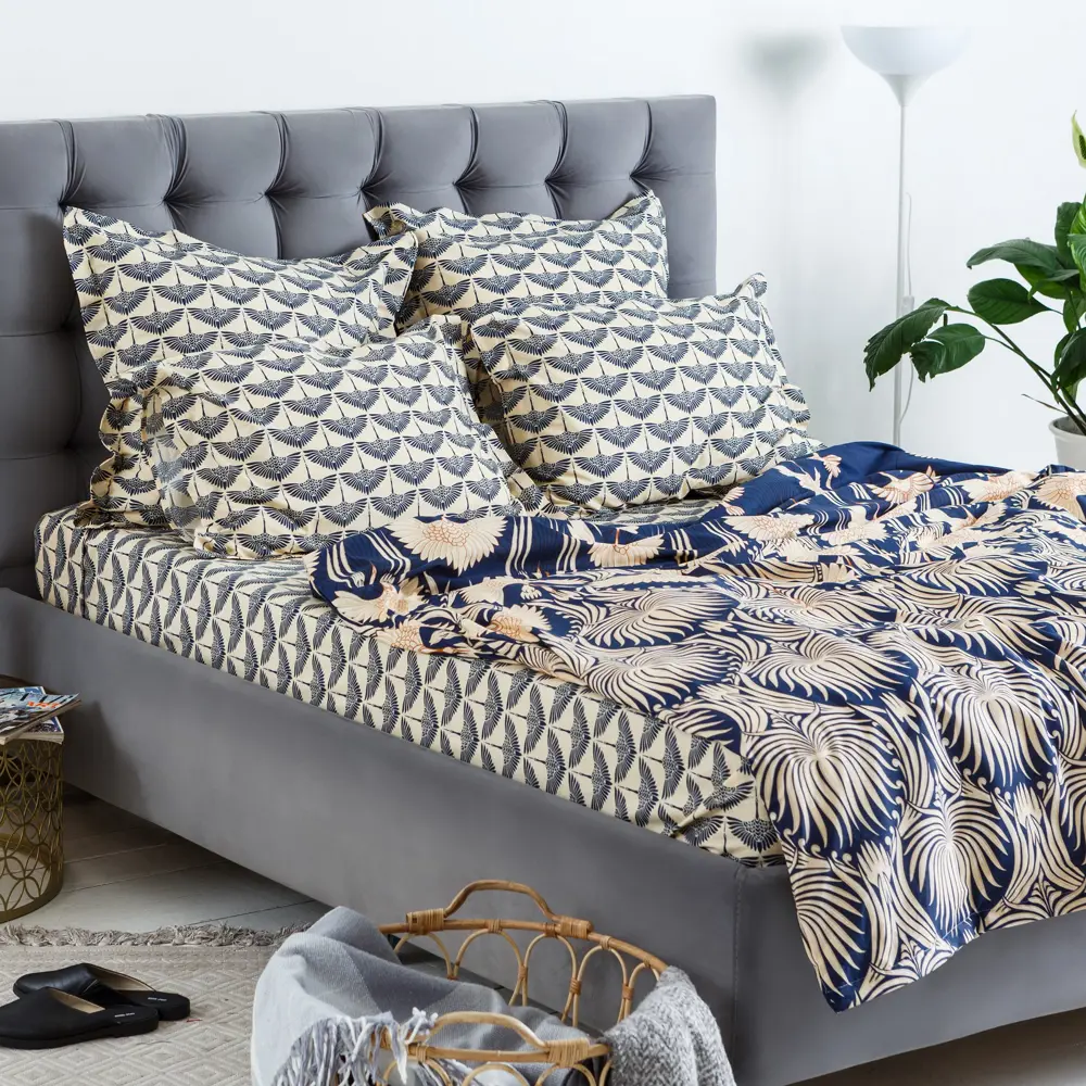 Фото 6 Комплект постельного белья Windslow Клеопатра двуспальный перкаль 50x70 см, разноцветный