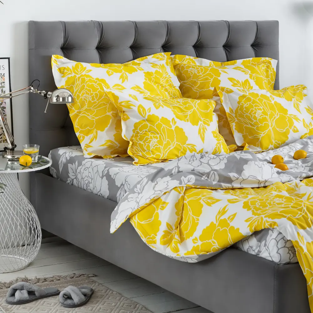 Фото 6 Комплект постельного белья Windslow Фиона евро перкаль 70x70 см, разноцветный