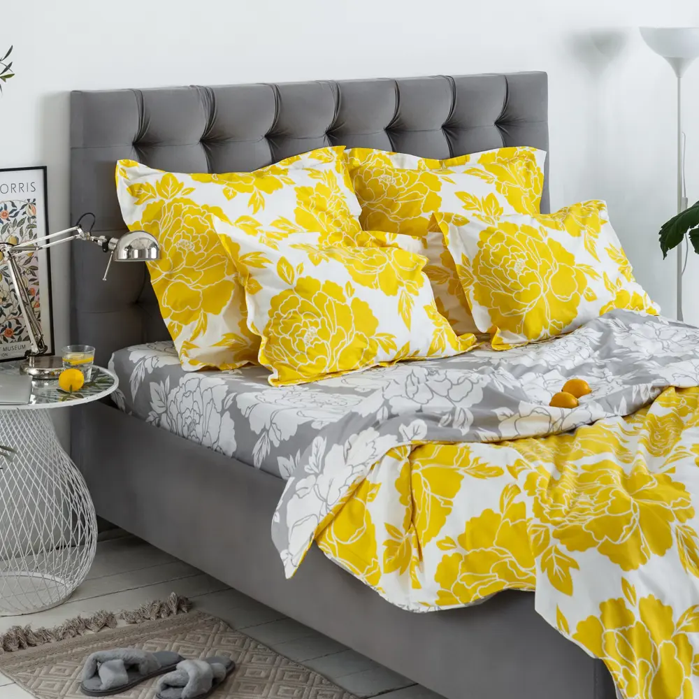 Фото 2 Комплект постельного белья Windslow Фиона двуспальный перкаль 50x70 см, разноцветный