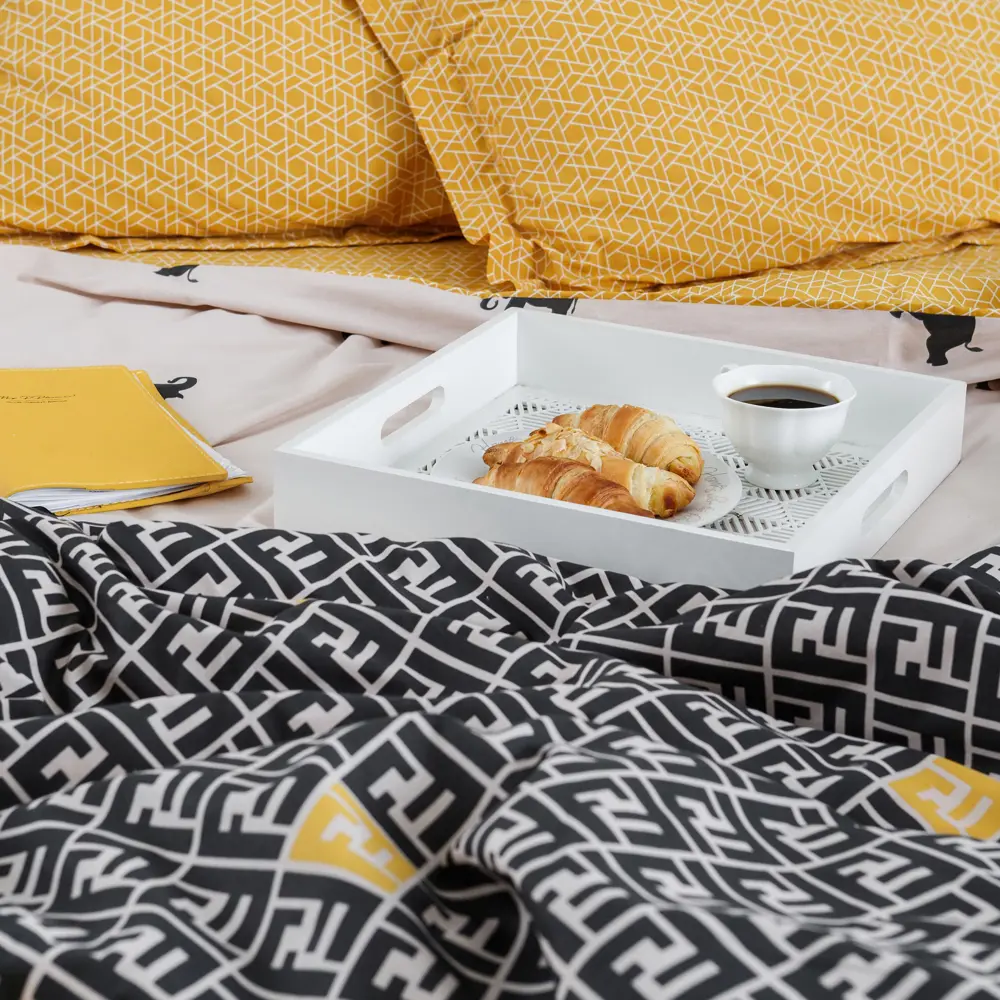 Фото 5 Комплект постельного белья Windslow Фенди двуспальный перкаль 50x70 см, разноцветный