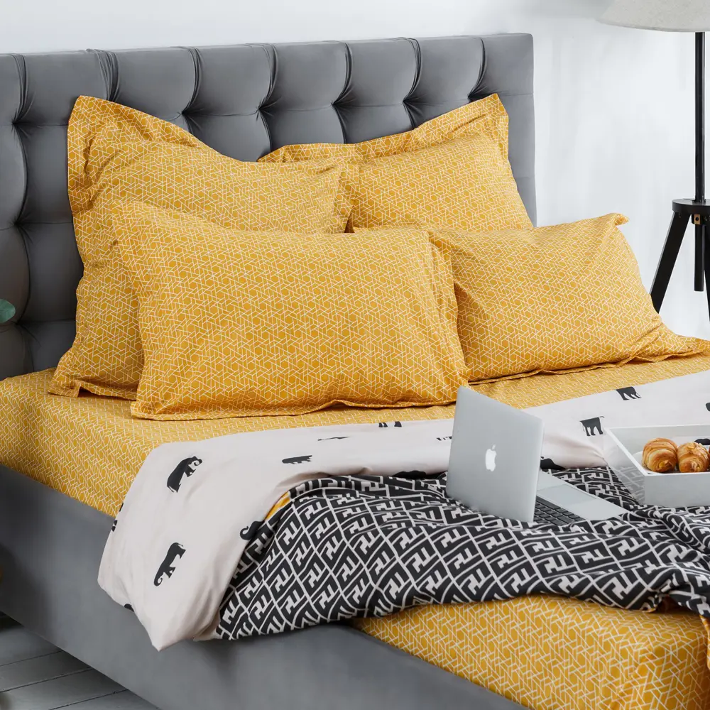 Фото 2 Комплект постельного белья Windslow Фенди двуспальный перкаль 50x70 см, разноцветный