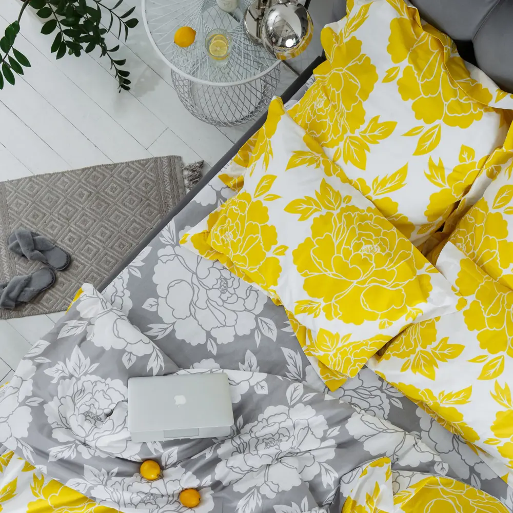 Фото 3 Комплект постельного белья Windslow Фиона двуспальный перкаль 50x70 см, разноцветный