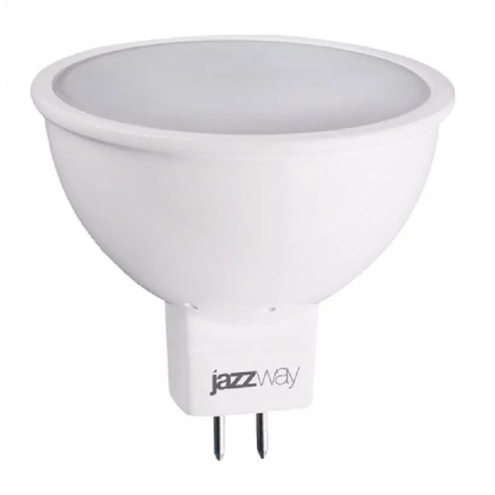 Фото Лампа светодиодная Jazzway 1037077A Pled Eco GU5.3 230 В 5 Вт полусфера матовая 400 Лм теплый белый свет Фото Лампа светодиодная Jazzway 1037077A Pled Eco GU5.3 230 В 5 Вт полусфера матовая 400 Лм теплый белый свет