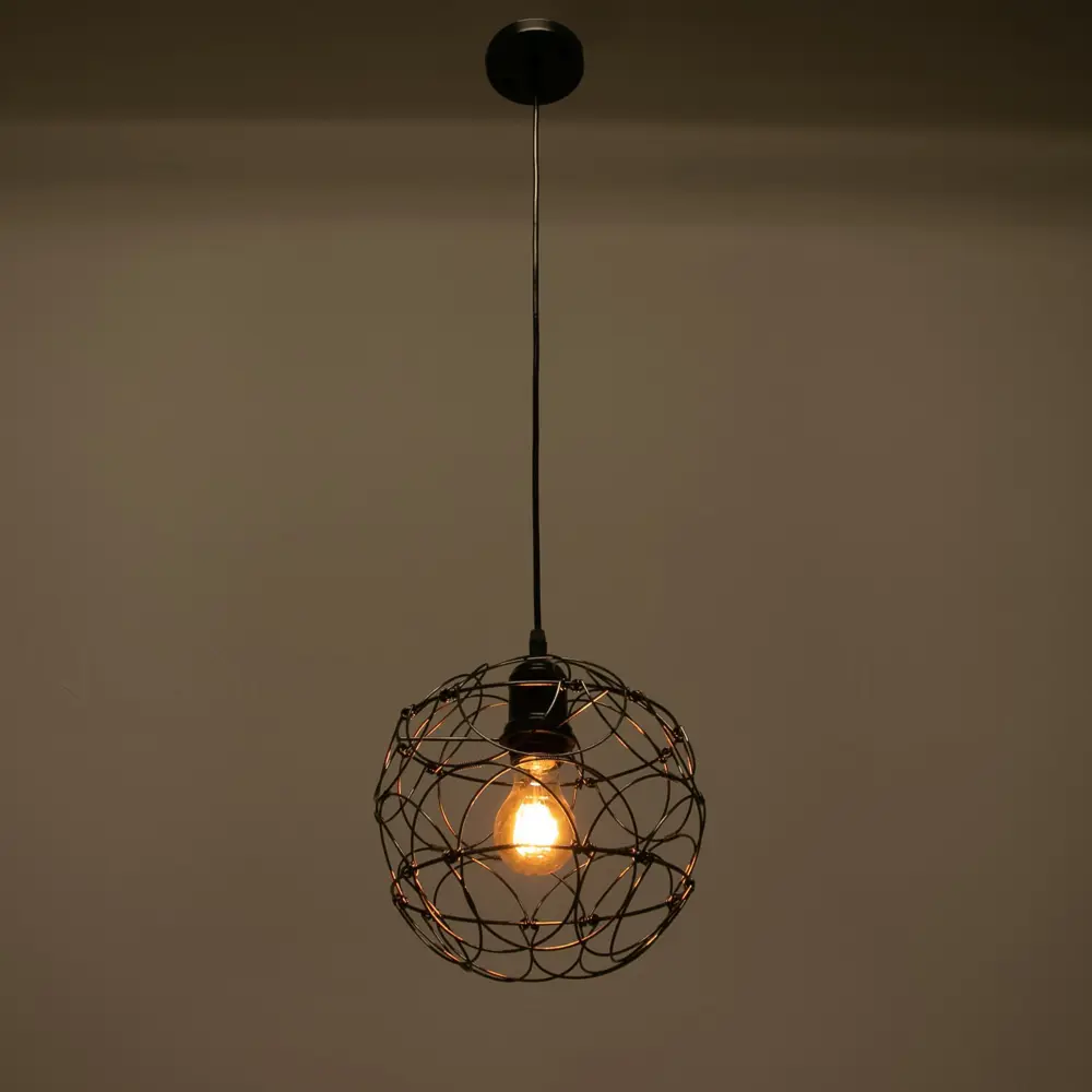 Фото 3 Светильник подвесной BAYERLUX 6031242 1685 1 лампа цвет черный Фото 3 Светильник подвесной BAYERLUX 6031242 1685 1 лампа цвет черный