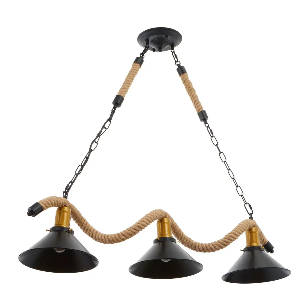 Фото 2 Светильник подвесной BAYERLUX 4941645 3 лампы 6 м² цвет черный