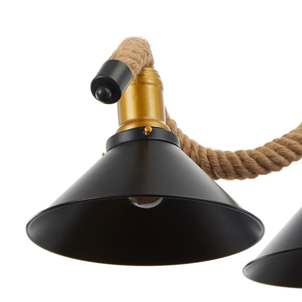 Фото 4 Светильник подвесной BAYERLUX 4941645 3 лампы 6 м² цвет черный