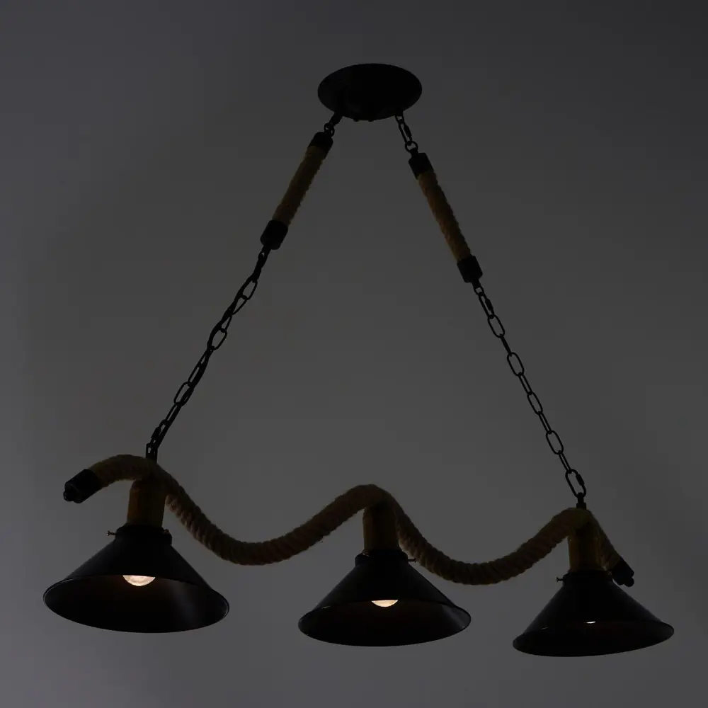 Фото 3 Светильник подвесной BAYERLUX 4941645 3 лампы 6 м² цвет черный