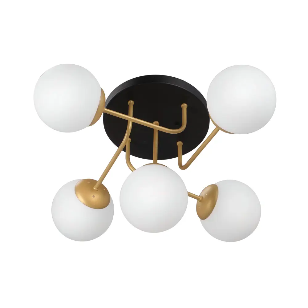 Фото 3 Люстра потолочная VITALUCE V3999 5 ламп 15 м² цвет золото Фото 3 Люстра потолочная VITALUCE V3999 5 ламп 15 м² цвет золото