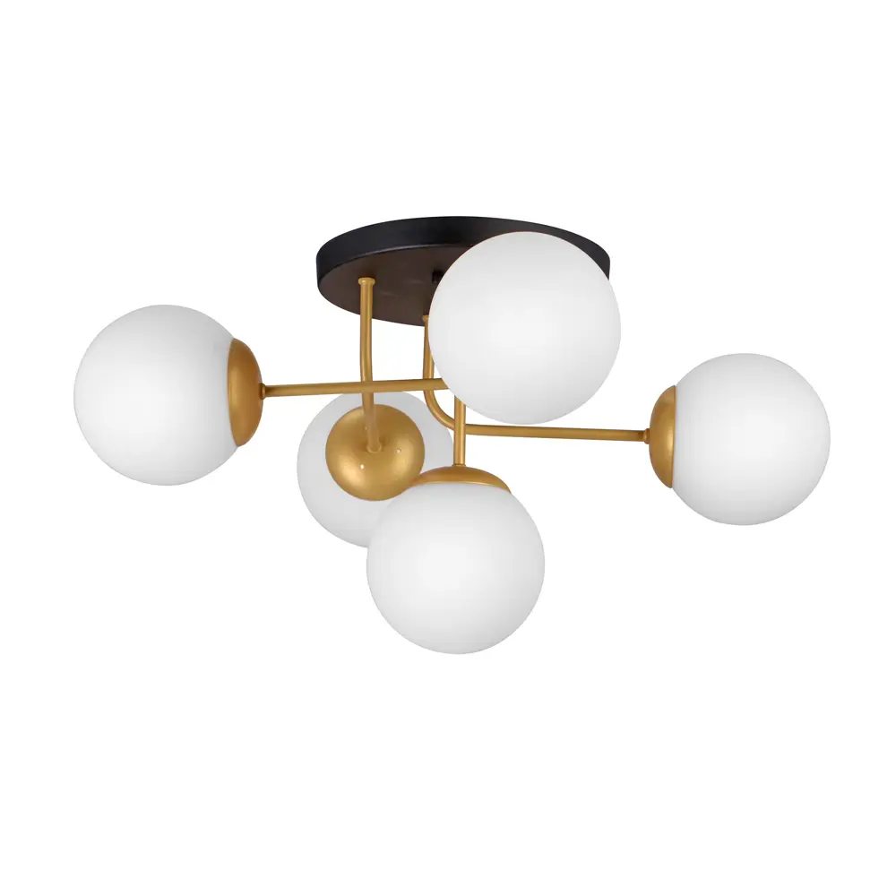 Фото 2 Люстра потолочная VITALUCE V3999 5 ламп 15 м² цвет золото Фото 2 Люстра потолочная VITALUCE V3999 5 ламп 15 м² цвет золото