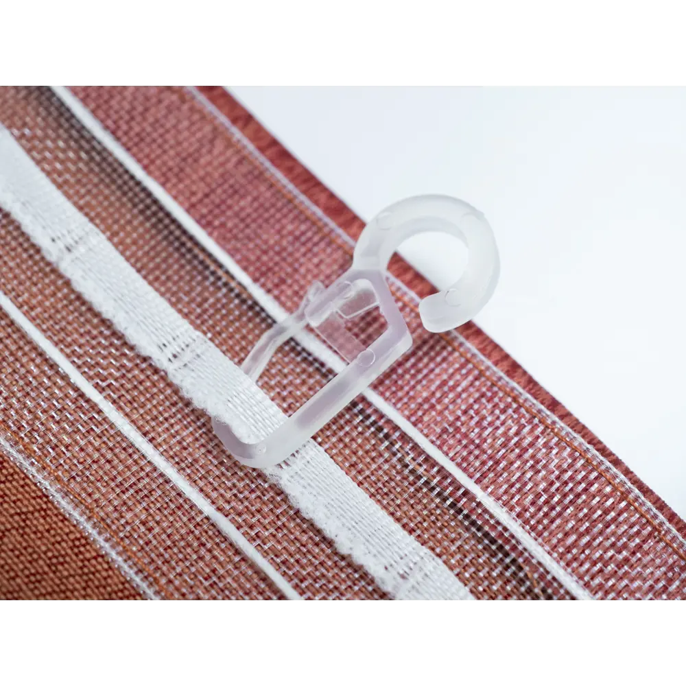 Фото 5 Штора на шторной ленте Оранжуес 160x270 см цвет бордовый