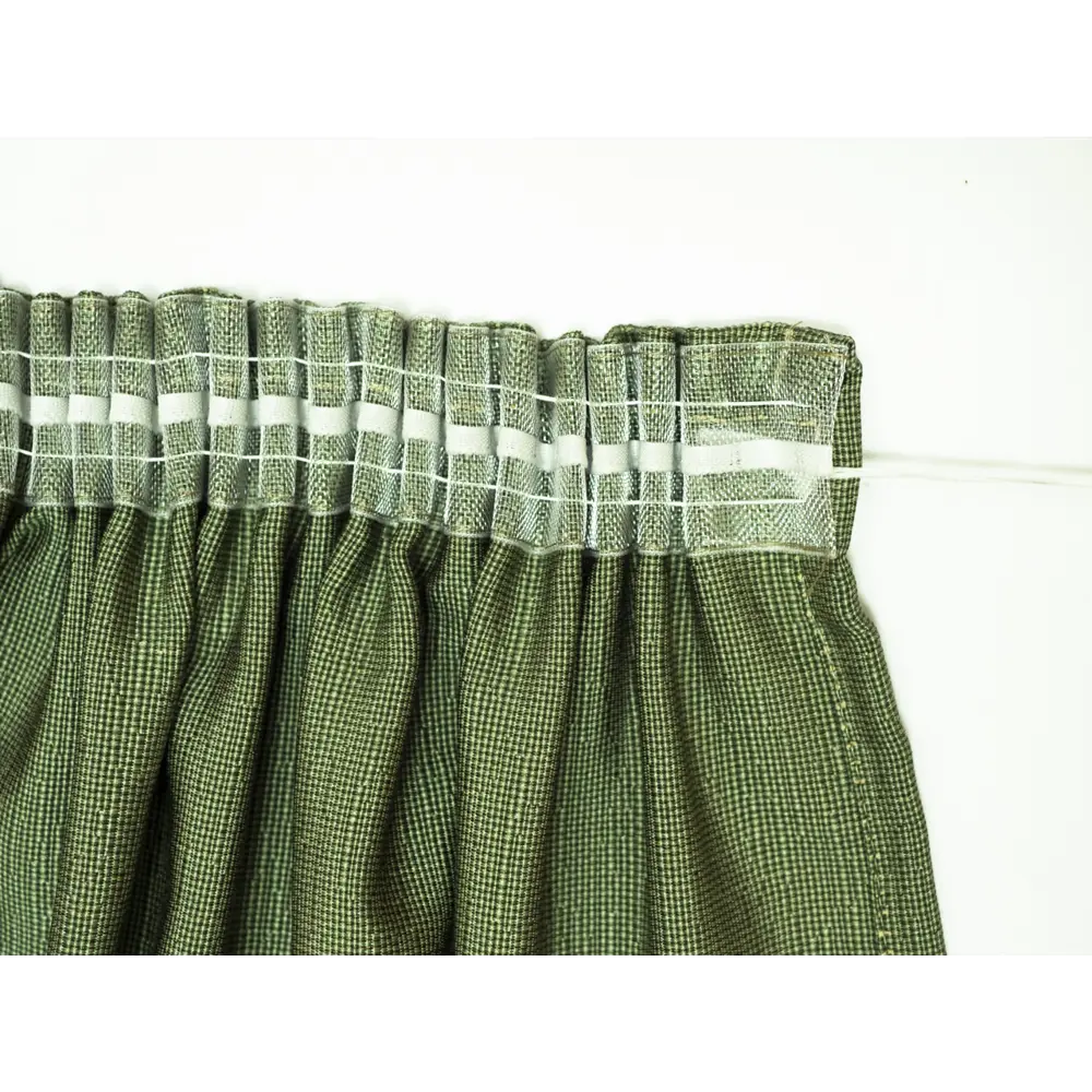 Фото 7 Штора на шторной ленте Италия 170x260 см цвет зеленый