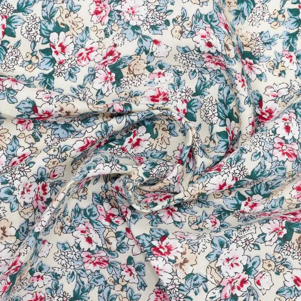Фото Ткань х/б Sovushka "Цветы-08" 48 x 50см 120г/кв.м бежевый Фото Ткань х/б Sovushka "Цветы-08" 48 x 50см 120г/кв.м бежевый