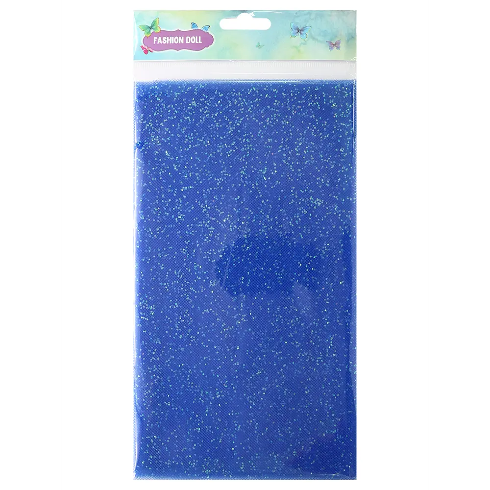 Фото 2 Сетка с глиттером Fashion Doll 50см x 75см (+/-2 см) синий Фото 2 Сетка с глиттером Fashion Doll 50см x 75см (+/-2 см) синий