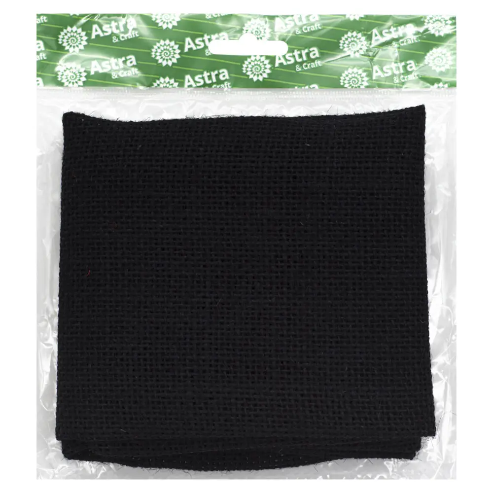 Фото 3 Рогожка Astra & Craft 100% лен 48 x 45см черный