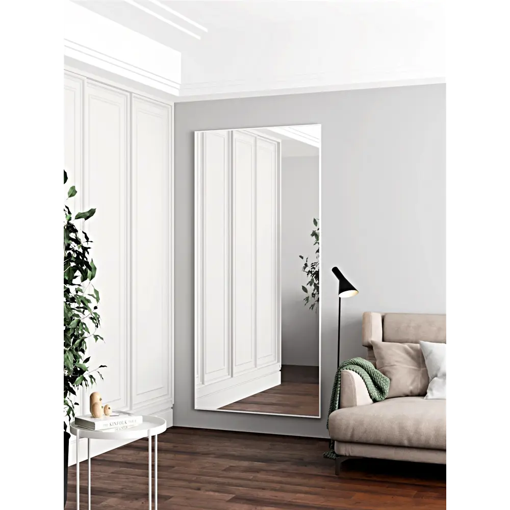 Фото 4 Зеркало в полный рост Toda Alma White gloss 130x210 см цвет рамы белый Фото 4 Зеркало в полный рост Toda Alma White gloss 130x210 см цвет рамы белый