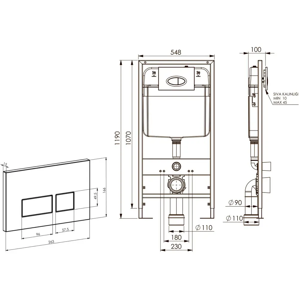 Фото 11 Комплект инсталляция с унитазом Stworki 559776 цвет белый