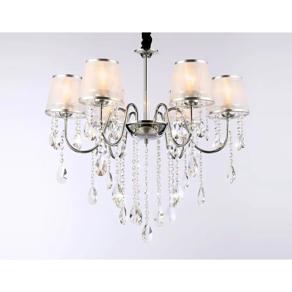 Фото Люстра на штанге AMBRELLA LIGHT TR4588 Traditional 6 лампа 18 м² цвет хром Фото Люстра на штанге AMBRELLA LIGHT TR4588 Traditional 6 лампа 18 м² цвет хром