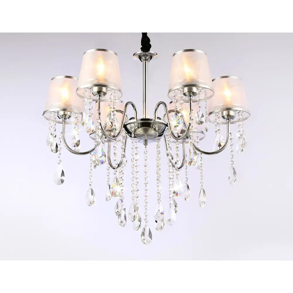 Фото 3 Люстра на штанге AMBRELLA LIGHT TR4588 Traditional 6 лампа 18 м² цвет хром Фото 3 Люстра на штанге AMBRELLA LIGHT TR4588 Traditional 6 лампа 18 м² цвет хром