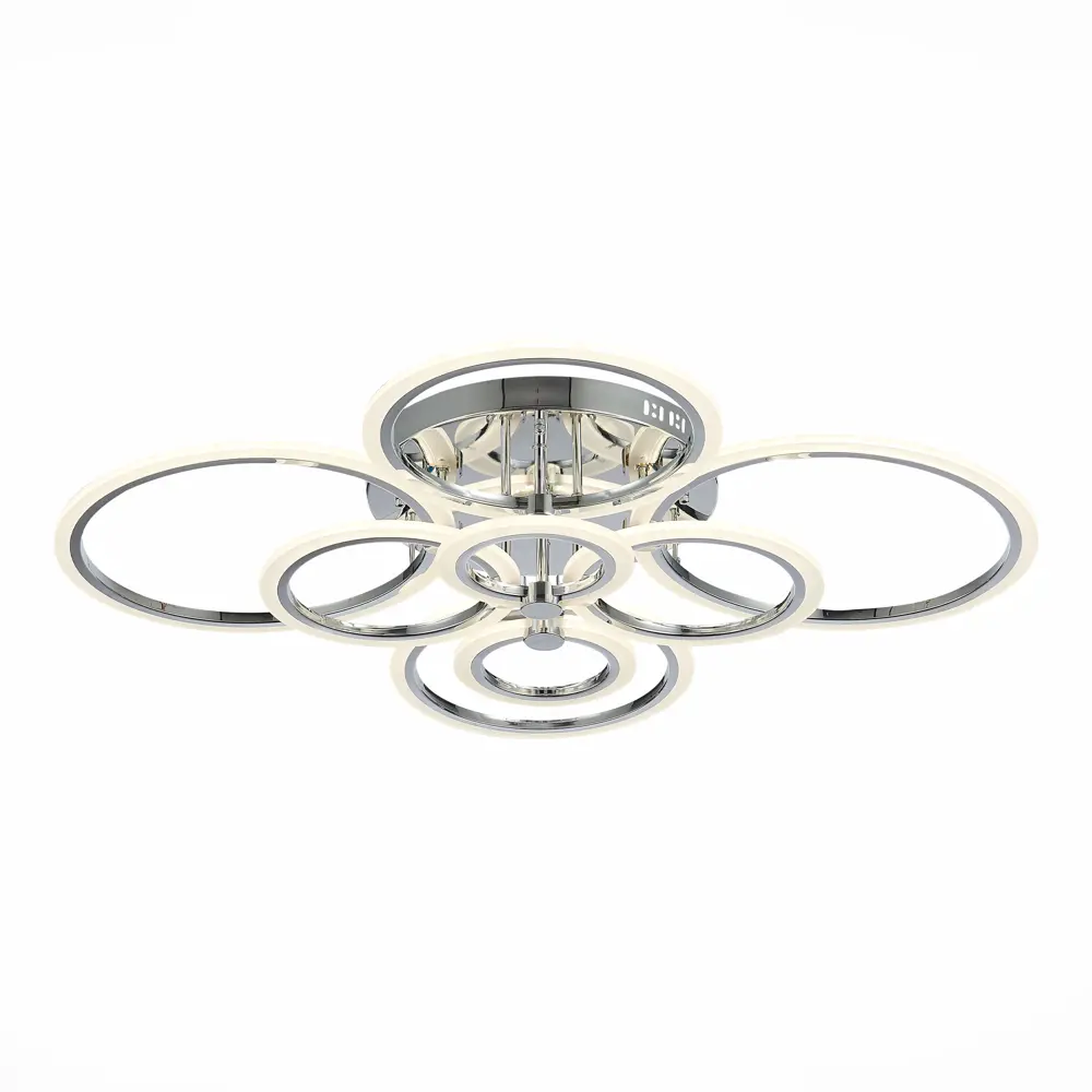 Фото 7 Люстра потолочная светодиодная Alma light ALC00100CH-3000-6000K-LED.8x212W с пультом управления 34 м² регулируемый белый свет цвет серый/серебристый Фото 7 Люстра потолочная светодиодная Alma light ALC00100CH-3000-6000K-LED.8x212W с пультом управления 34 м² регулируемый белый свет цвет серый/серебристый