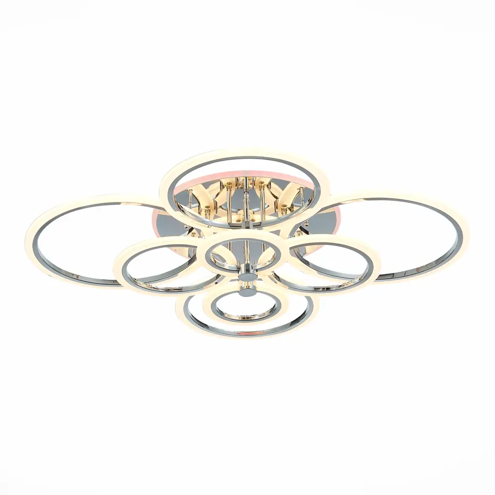 Фото 2 Люстра потолочная светодиодная Alma light ALC00100CH-3000-6000K-LED.8x212W с пультом управления 34 м² регулируемый белый свет цвет серый/серебристый Фото 2 Люстра потолочная светодиодная Alma light ALC00100CH-3000-6000K-LED.8x212W с пультом управления 34 м² регулируемый белый свет цвет серый/серебристый