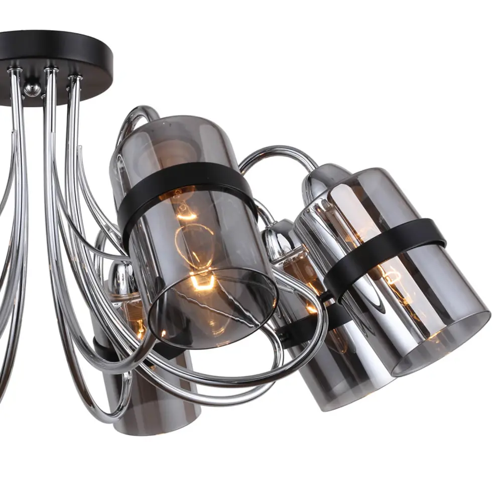 Фото 6 Светильник настенно-потолочный F-PROMO 2351-8U 8 ламп 24 м² цвет хром Фото 6 Светильник настенно-потолочный F-PROMO 2351-8U 8 ламп 24 м² цвет хром