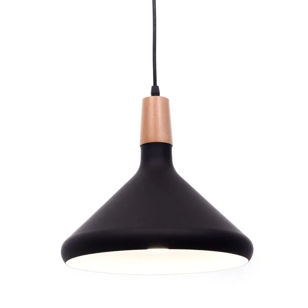 Фото 2 Светильник подвесной LUMINA DECO LDP 7754-B BK+WT Bafido 1 лампа цвет черный Фото 2 Светильник подвесной LUMINA DECO LDP 7754-B BK+WT Bafido 1 лампа цвет черный