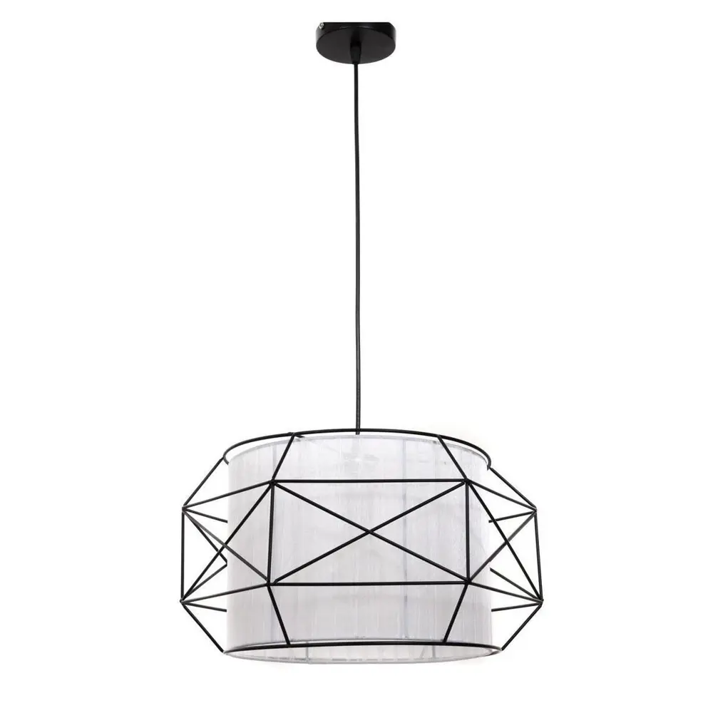 Фото Светильник подвесной LUMINA DECO LDP 8001 BK+WT Berti 1 лампа цвет белый Фото Светильник подвесной LUMINA DECO LDP 8001 BK+WT Berti 1 лампа цвет белый