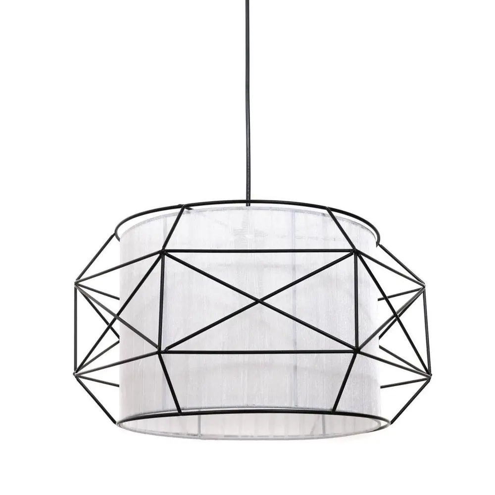 Фото 3 Светильник подвесной LUMINA DECO LDP 8001 BK+WT Berti 1 лампа цвет белый Фото 3 Светильник подвесной LUMINA DECO LDP 8001 BK+WT Berti 1 лампа цвет белый