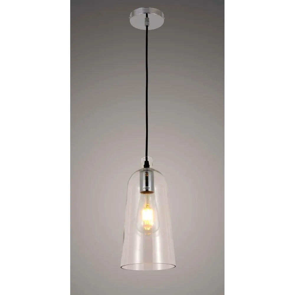 Фото 2 Светильник подвесной LUMINA DECO LDP 6814 PR Cesio 1 лампа цвет прозрачный Фото 2 Светильник подвесной LUMINA DECO LDP 6814 PR Cesio 1 лампа цвет прозрачный