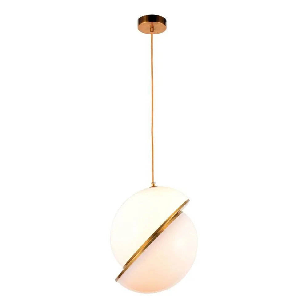 Фото Светильник подвесной LUMINA DECO LDP 1211-200 GD+WT Lorento 1 лампа цвет белый Фото Светильник подвесной LUMINA DECO LDP 1211-200 GD+WT Lorento 1 лампа цвет белый