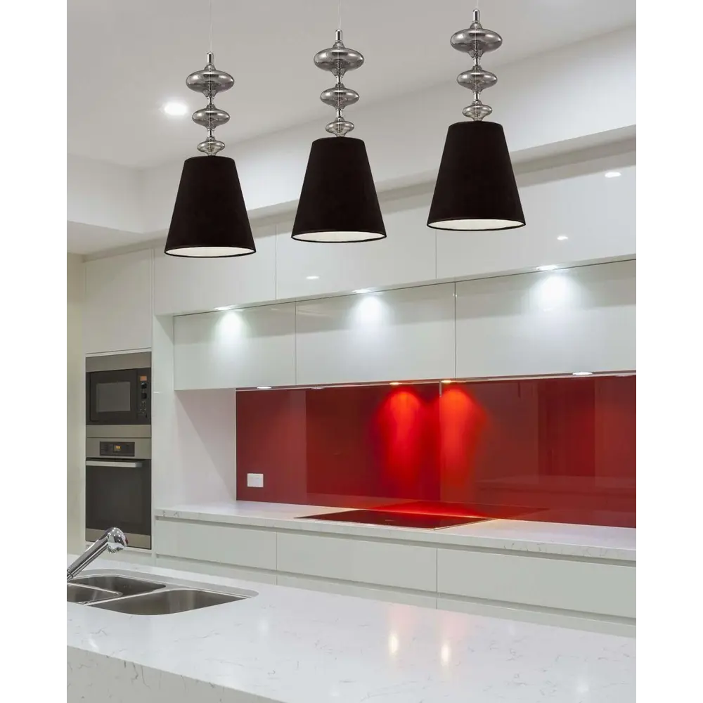 Фото 3 Светильник подвесной LUMINA DECO LDP 1113 BK Veneziana 1 лампа цвет черный Фото 3 Светильник подвесной LUMINA DECO LDP 1113 BK Veneziana 1 лампа цвет черный
