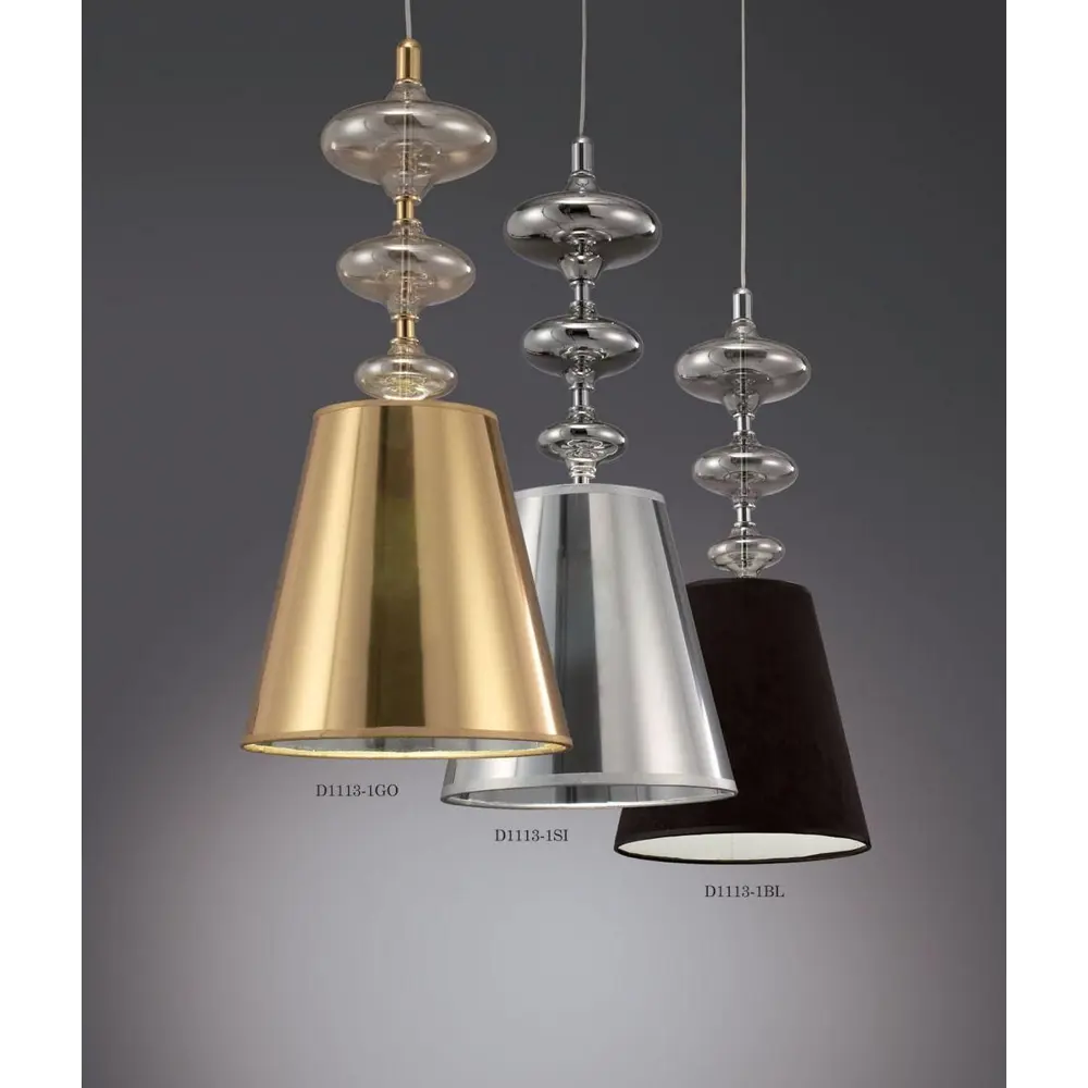 Фото 2 Светильник подвесной LUMINA DECO LDP 1113 SL Veneziana 1 лампа цвет серебристый Фото 2 Светильник подвесной LUMINA DECO LDP 1113 SL Veneziana 1 лампа цвет серебристый