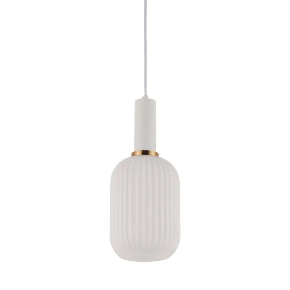 Фото 2 Светильник подвесной LUMINA DECO LDP 1218-1 WT+WT Gato 1 лампа цвет белый Фото 2 Светильник подвесной LUMINA DECO LDP 1218-1 WT+WT Gato 1 лампа цвет белый