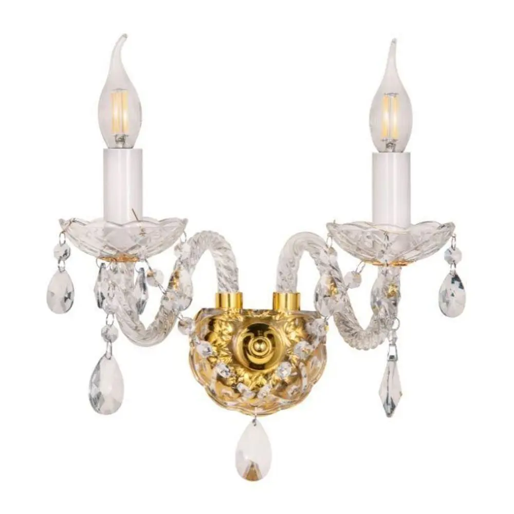 Фото Светильник настенно-потолочный LUMINA DECO LDW 7026-2 SL+GD 2 лампы цвет золото