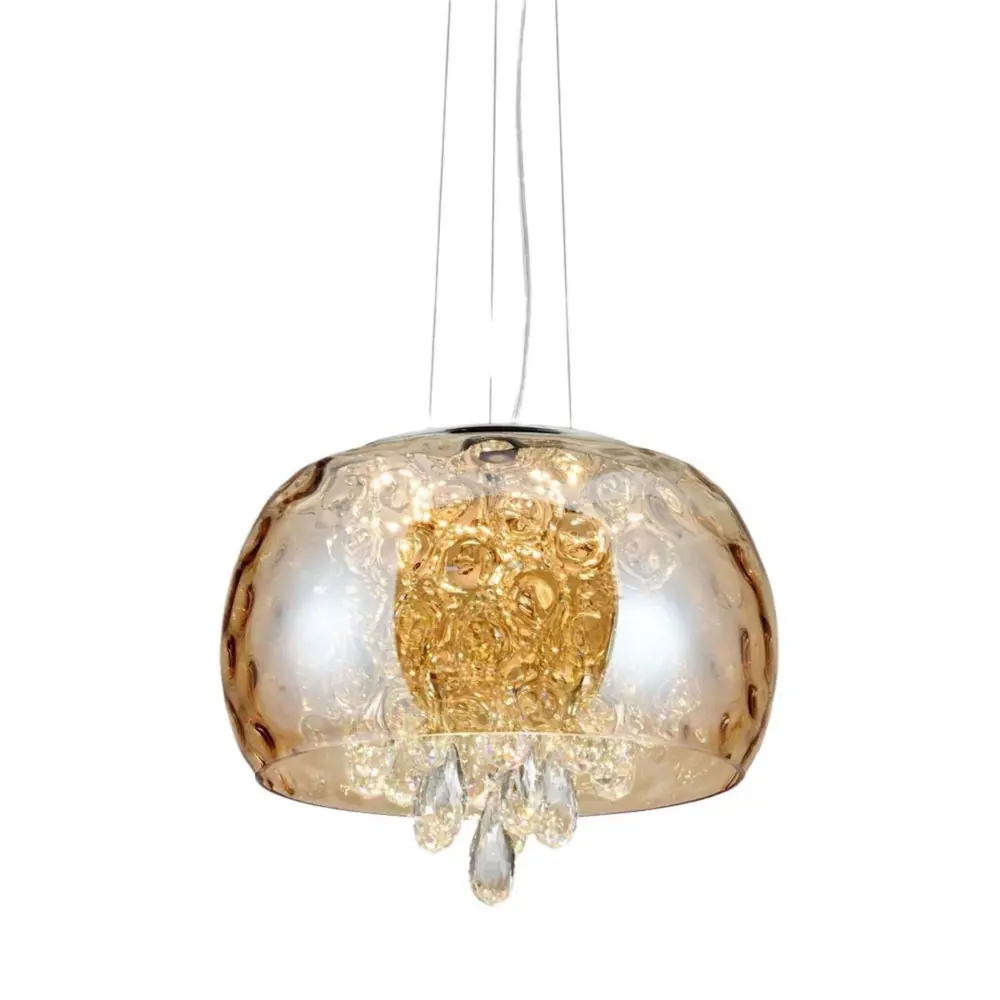 Фото Светильник подвесной хрустальный Lumina Deco LDP 8044-400 AMB Rubina 6 ламп цвет янтарный Фото Светильник подвесной хрустальный Lumina Deco LDP 8044-400 AMB Rubina 6 ламп цвет янтарный