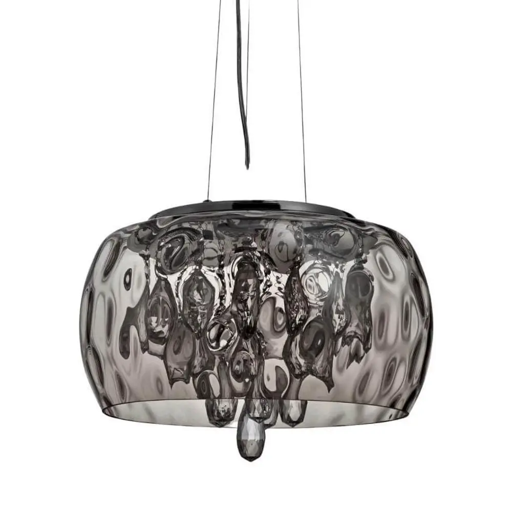 Фото Светильник подвесной хрустальный Lumina Deco LDP 8044-500 CHR Rubina 9 ламп цвет хром Фото Светильник подвесной хрустальный Lumina Deco LDP 8044-500 CHR Rubina 9 ламп цвет хром