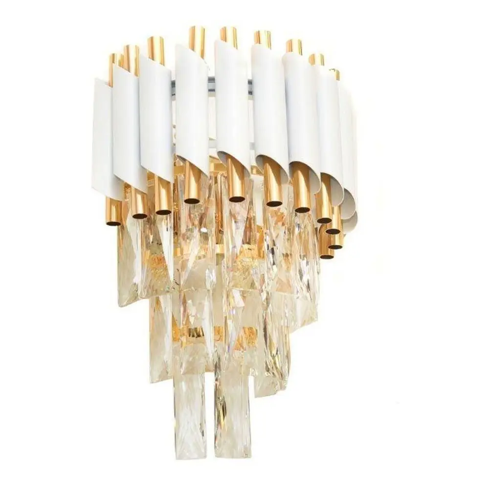 Фото 4 Светильник настенно-потолочный LUMINA DECO LDW 6003-2 WT+F.GD 2 лампы цвет золото Фото 4 Светильник настенно-потолочный LUMINA DECO LDW 6003-2 WT+F.GD 2 лампы цвет золото