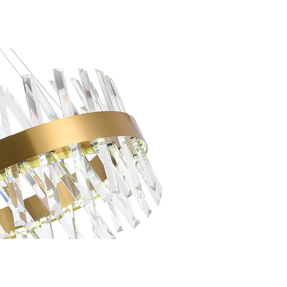 Фото 4 Люстра подвесная светодиодная NATALI KOVALTSEVA LED LAMPS 81244 ALEXANDRIA 20 м² изменение оттенков белого свет цвет золотой Фото 4 Люстра подвесная светодиодная NATALI KOVALTSEVA LED LAMPS 81244 ALEXANDRIA 20 м² изменение оттенков белого свет цвет золотой