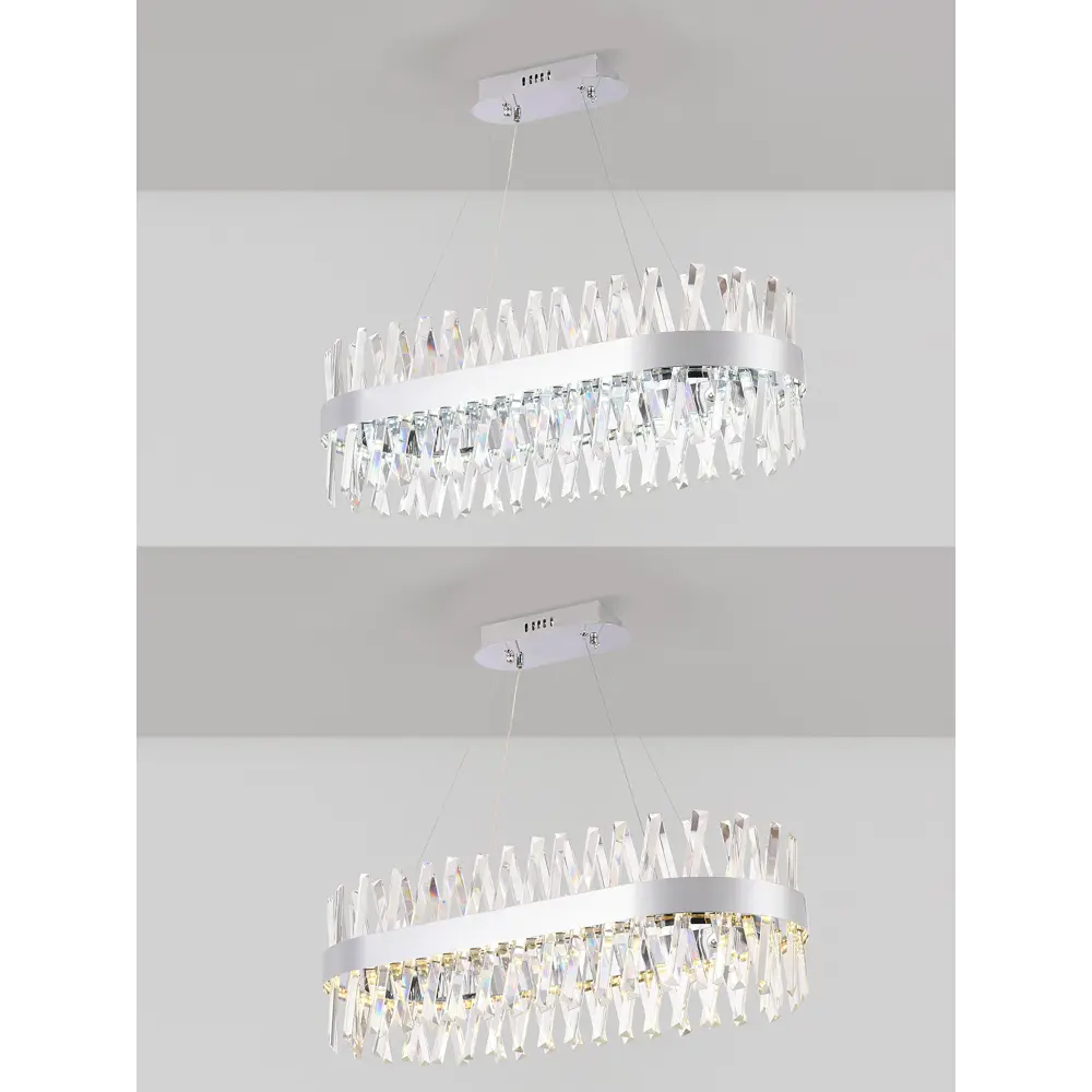 Фото 2 Люстра подвесная светодиодная NATALI KOVALTSEVA LED LAMPS 81249 ALEXANDRIA 22 м² изменение оттенков белого свет цвет хром Фото 2 Люстра подвесная светодиодная NATALI KOVALTSEVA LED LAMPS 81249 ALEXANDRIA 22 м² изменение оттенков белого свет цвет хром