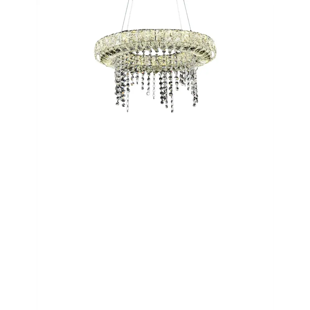 Фото Люстра подвесная светодиодная LUMINA DECO DDP 6895 Meduza 48 м² нейтральный белый свет цвет хром